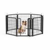 Dog Playpen Outdoor, 8 Panel Dog Fence 31.'' Pet Pen for Small Dogs Pet Exercise Pen for Puppy/Rabbit/Small Animals Portable Playpen for RV Camping Ga