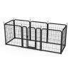 Dog Playpen Outdoor, 8 Panel Dog Fence 31.'' Pet Pen for Small Dogs Pet Exercise Pen for Puppy/Rabbit/Small Animals Portable Playpen for RV Camping Ga