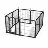 Dog Playpen Outdoor, 8 Panel Dog Fence 31.'' Pet Pen for Small Dogs Pet Exercise Pen for Puppy/Rabbit/Small Animals Portable Playpen for RV Camping Ga