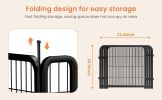 Dog Playpen Outdoor, 12 Panel Dog Fence 24" Pet Pen for Small Dogs Pet Exercise Pen for Puppy/Rabbit/Small Animals Portable Playpen for RV Camping Gar