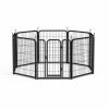 Dog Playpen Outdoor, 8 Panel Dog Fence 31.'' Pet Pen for Small Dogs Pet Exercise Pen for Puppy/Rabbit/Small Animals Portable Playpen for RV Camping Ga