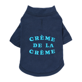 The Essential T-Shirt - Creme de la Cr?me (Color: Midnight Blue, size: large)