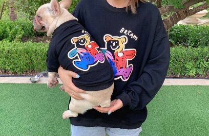 Teddy Bear - Matching Pet and Owner Clothing Set (Color: Black, size: 2XL)