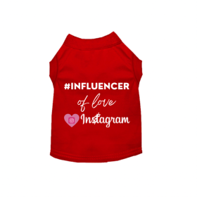 #INFLUENCER of Love & Instagram (Color: Red, size: 2X Large)