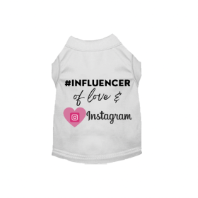 #INFLUENCER of Love & Instagram (Color: White, size: large)