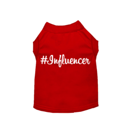 #Influencer Shirt (Color: Red, size: small)