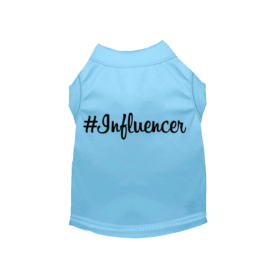 #Influencer Shirt (Color: Baby Blue, size: X Large)