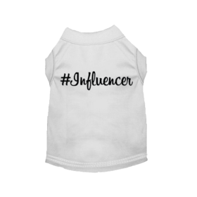 #Influencer Shirt (Color: White, size: 3X Large)