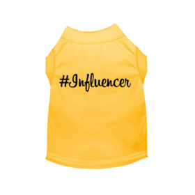 #Influencer Shirt (Color: Yellow, size: medium)