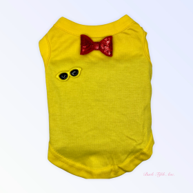 My Summertime Sunglasses & Bows Tank (Color: Yellow, size: X Small)