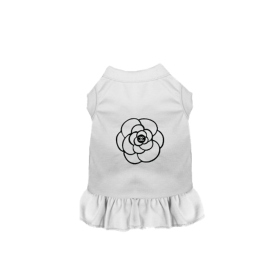 Cameilla Casual Dress (Color: White, size: medium)