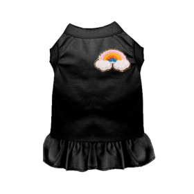 Chenille Rainbow (Color: Black, size: small)
