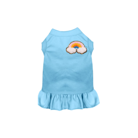 Chenille Rainbow (Color: Blue, size: 2X Large)