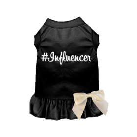 #Influencer Dress (Color: Black, size: large)