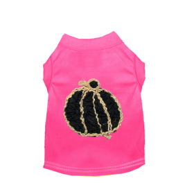 Chiffon Rose Halloween Pumpkin Shirt (Color: Pink, size: small)
