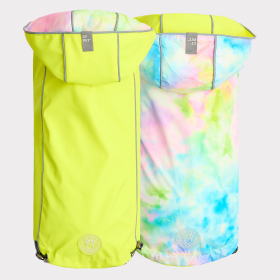 GF Pet Reversible Raincoat (Color: Neon Yellow, size: 4XL)