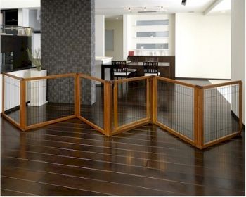 6 Panel Convertible Elite Pet Gate (Option: Autumn Matte)